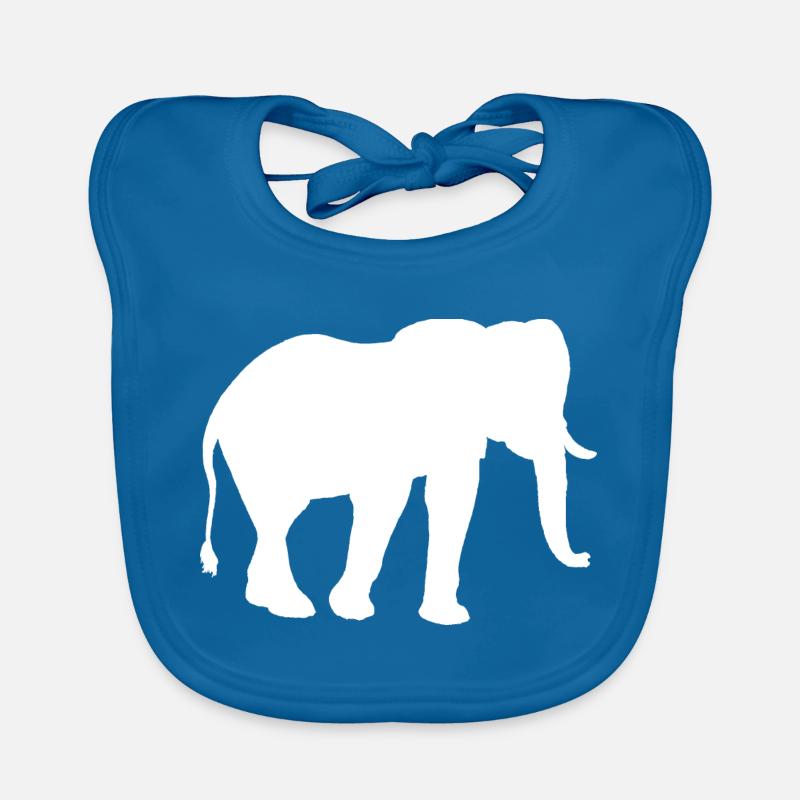 Éléphant d’Afrique Bavoir bio Bébé