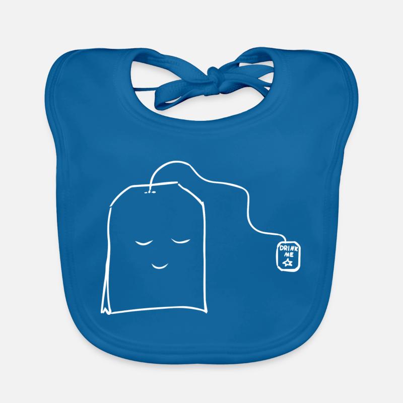 Tee - Baby Bio-Lätzchen - Pfauenblau