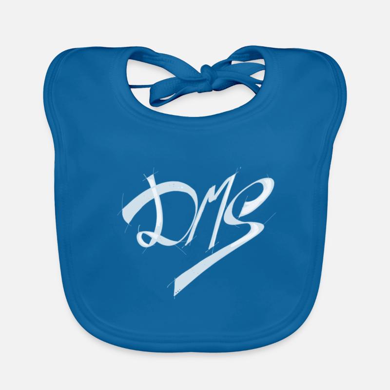 LOGO DMS BLANC Bavoir bio Bébé