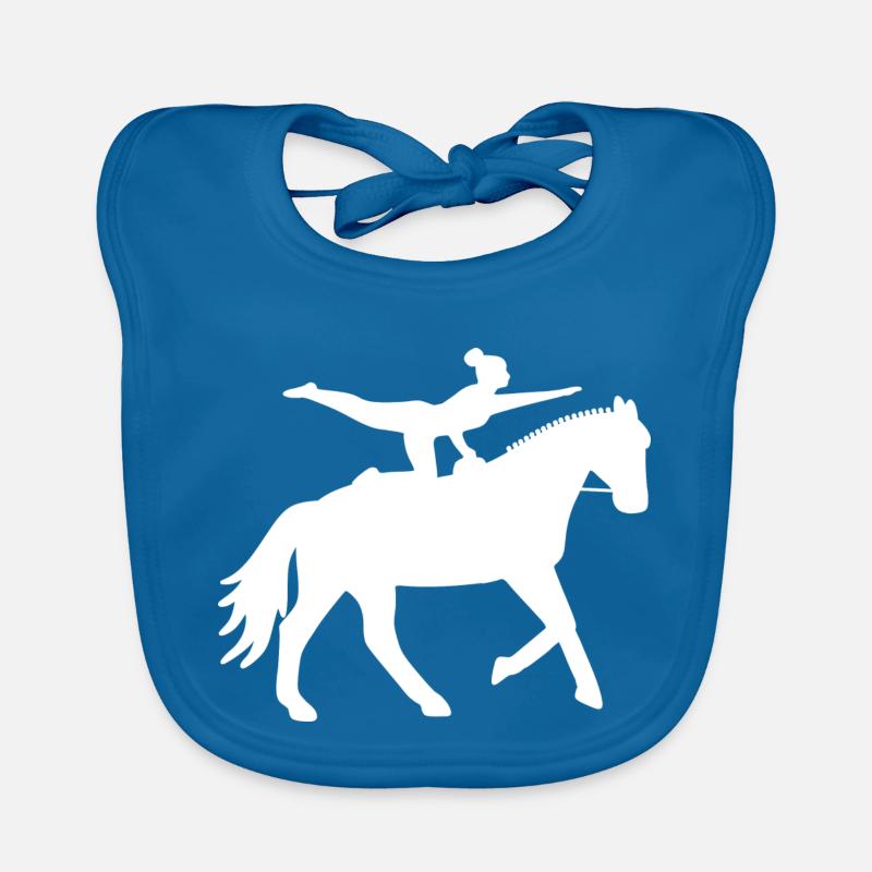 Voltige avec cheval - Volti Bavoir bio Bébé