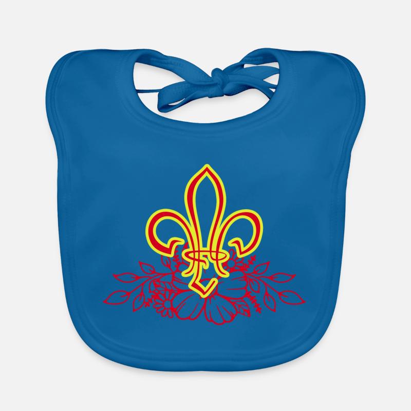 Fleur de Lis Baby Bio-Lätzchen