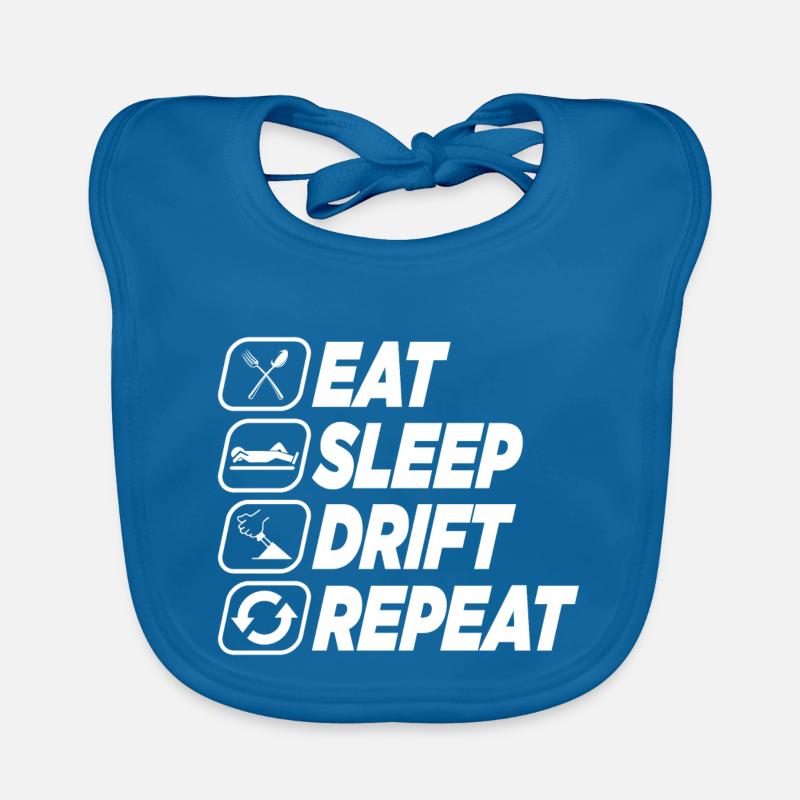 EAT SLEEP DRIFT REPEAT Organic Baby Bibs