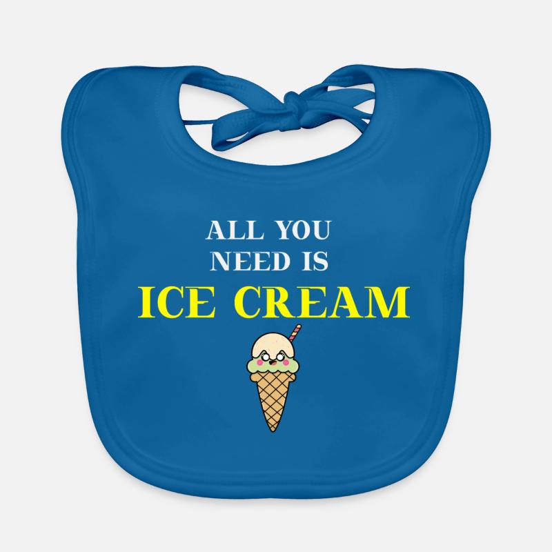 Eis Eiscreme lustig witzig Geschenkidee Baby Bio-Lätzchen