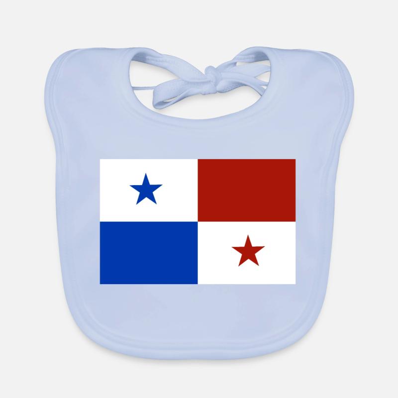 Drapeau du Panama Bavoir bio Bébé
