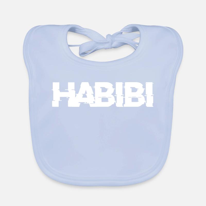 Lettrage Habibi Bavoir bio Bébé