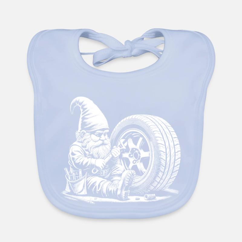 Car mechanic Organic Baby Bibs