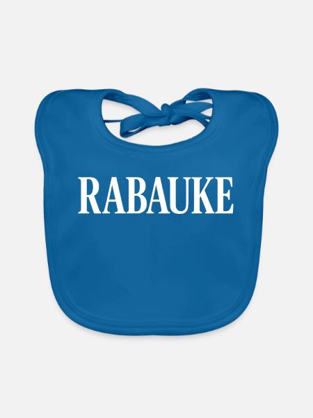 Loubard - Bavoir bio Bébé - bleu paon - Devant