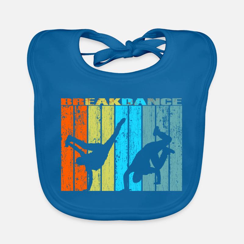 breakdance retro vintage gift Organic Baby Bibs