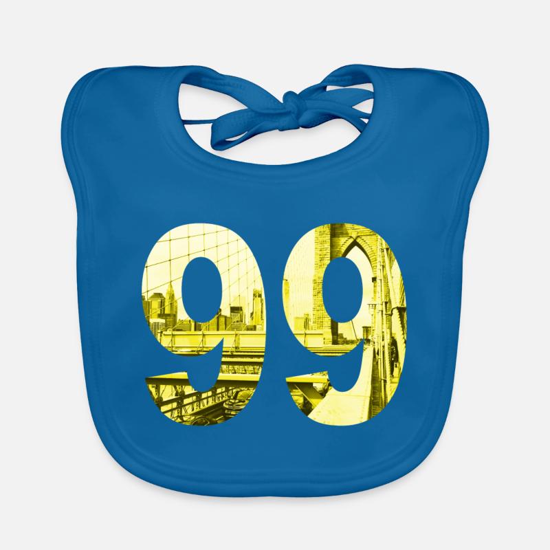 Brooklyn in 99 - Nine Nine Brooklyn Bridge Design Baby Bio-Lätzchen