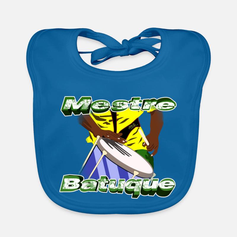 BBaC Mestre Repique - Bavoir bio Bébé - bleu paon