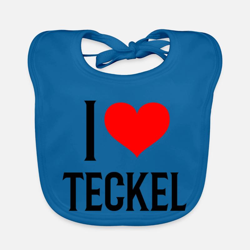 i heart teckel - j'aime mon teckel Bavoir bio Bébé