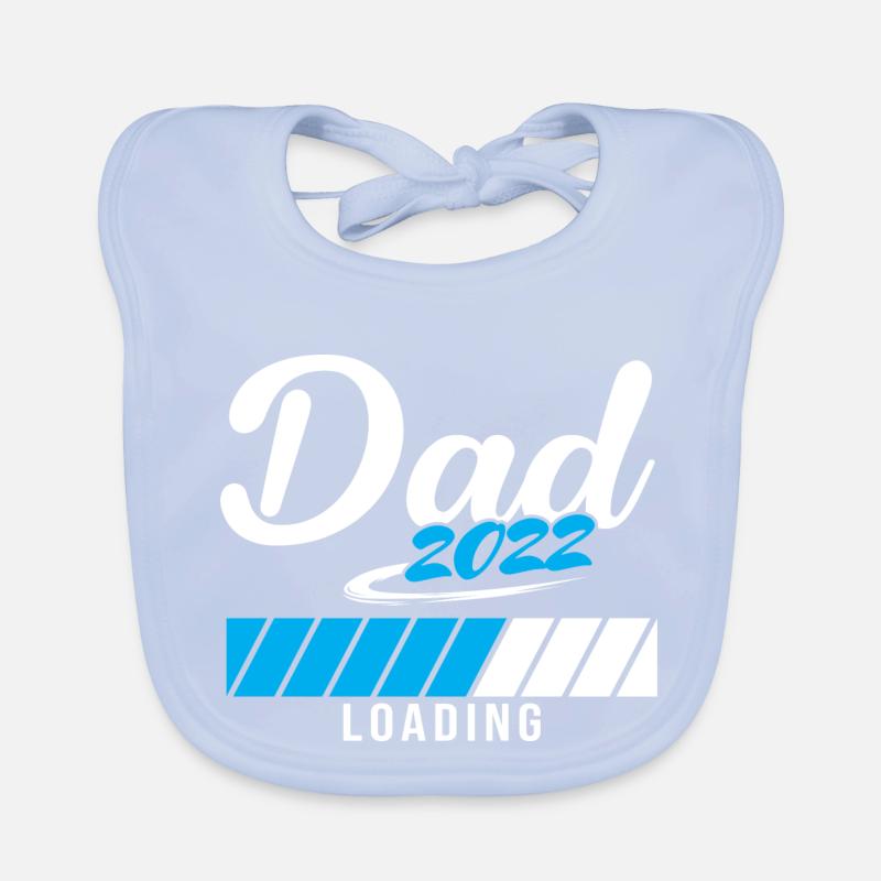 Dad 2022 Loading Father-to-be Organic Baby Bibs