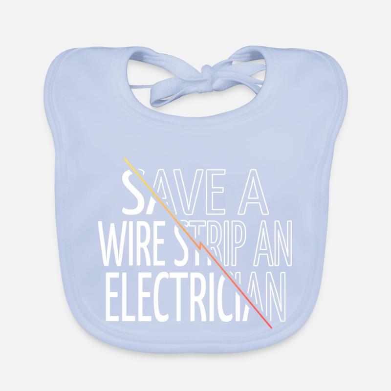 électricien bib geek choc électrique devis Bavoir bio Bébé