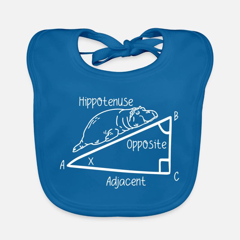 Funny Geometry Hippotenuse Baby Bio-Lätzchen