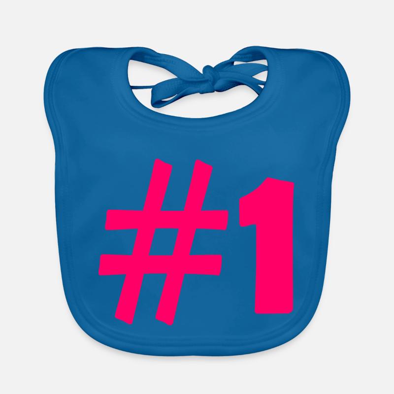 #1 - Baby Bio-Lätzchen - Pfauenblau