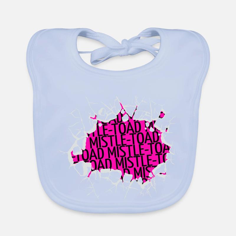 Dinosaur Fan Fun Awesome Bodybuilder Organic Baby Bibs