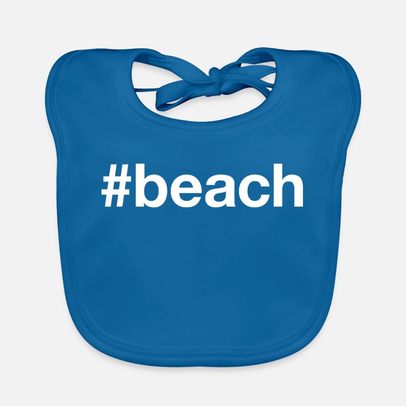 BEACH Hashtag Baby Bio-Lätzchen