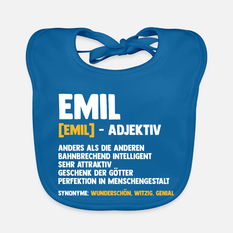 Emil - Baby Bio-Lätzchen - Pfauenblau