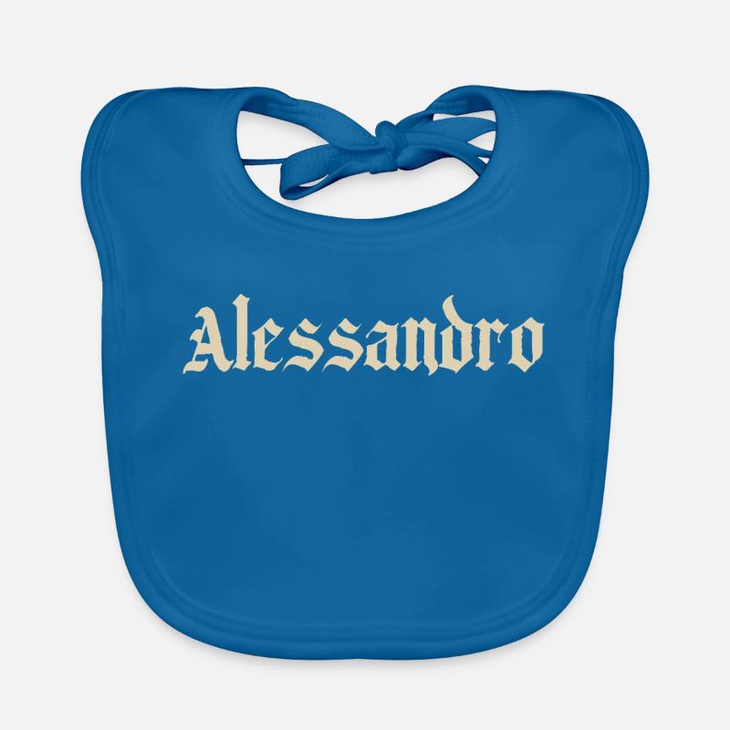 Alessandro Gothic Script Baby Bio-Lätzchen