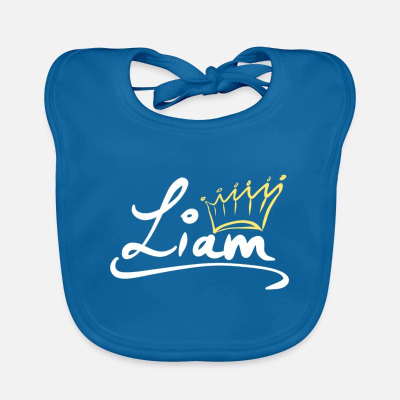 Étiquette de nom de couronne Liam Bavoir bio Bébé