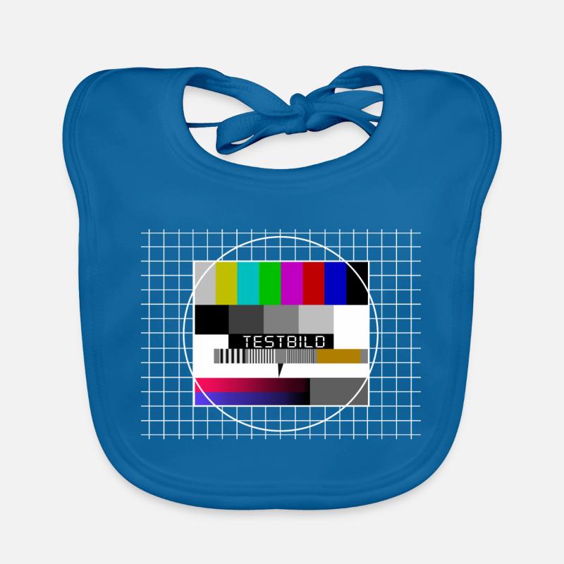 Test Image Offline Pause TV Test Organic Baby Bibs
