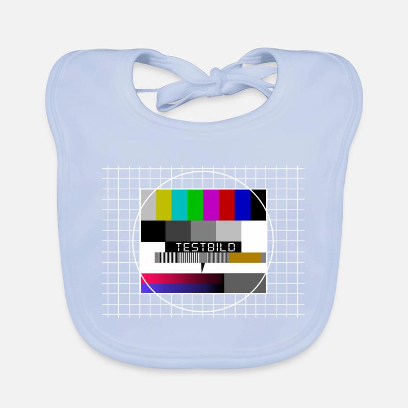 Test Image Offline Pause TV Test Organic Baby Bibs