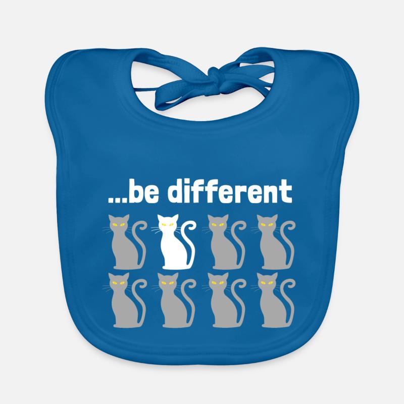 Être différent que chat Bavoir bio Bébé