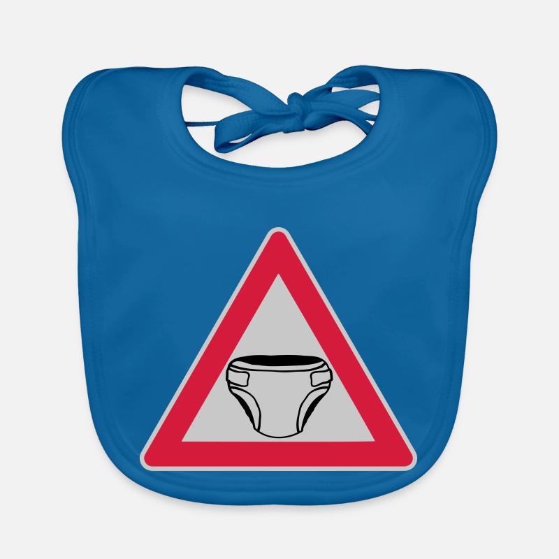 Caution Shield Couche Bavoir bio Bébé