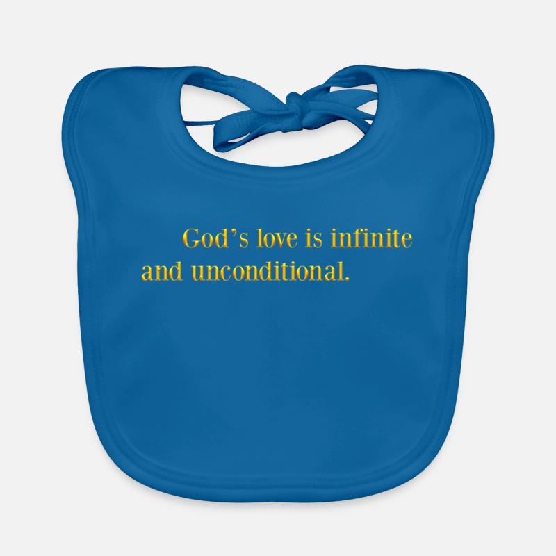 God's love is infinite and unconditional Organic Baby Bibs
