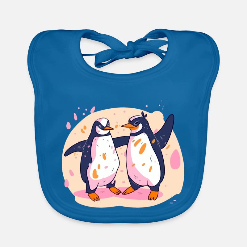 Penguin Dance No. 2 Organic Baby Bibs