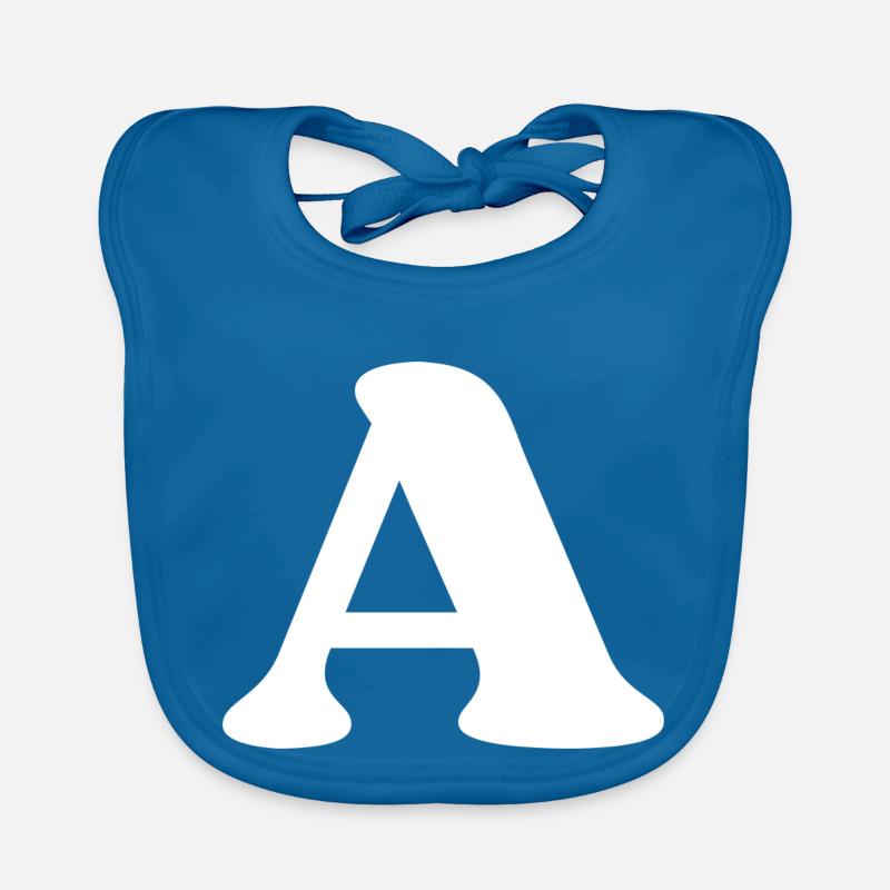 Letter a Organic Baby Bibs