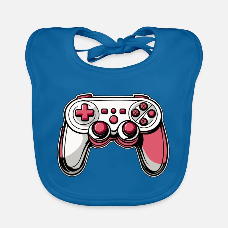 Controller Rosa Rot Illustration Baby Bio-Lätzchen
