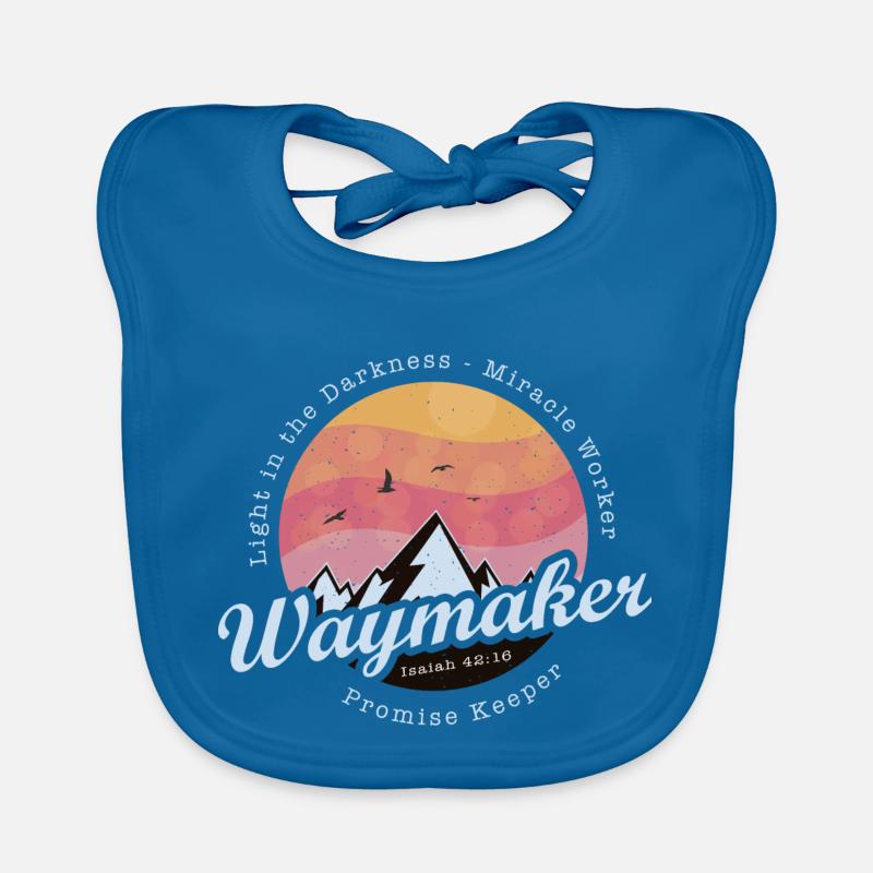Waymaker Promise Keeper Miracle Worker - Jesus Organic Baby Bibs