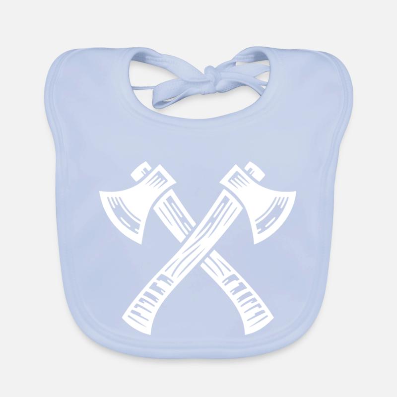 Crossed Axe Organic Baby Bibs