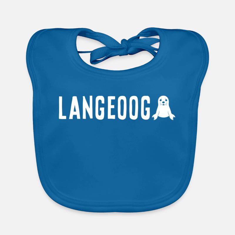 Robbe Langeoog - Baby Bio-Lätzchen - Pfauenblau