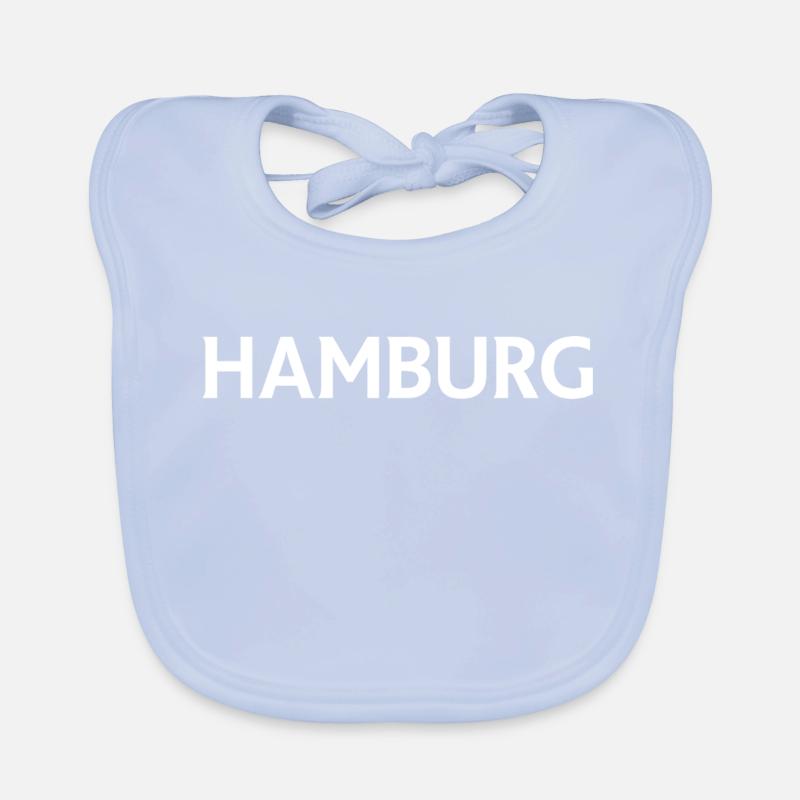 Hamburg – Germany Textdesign Organic Baby Bibs