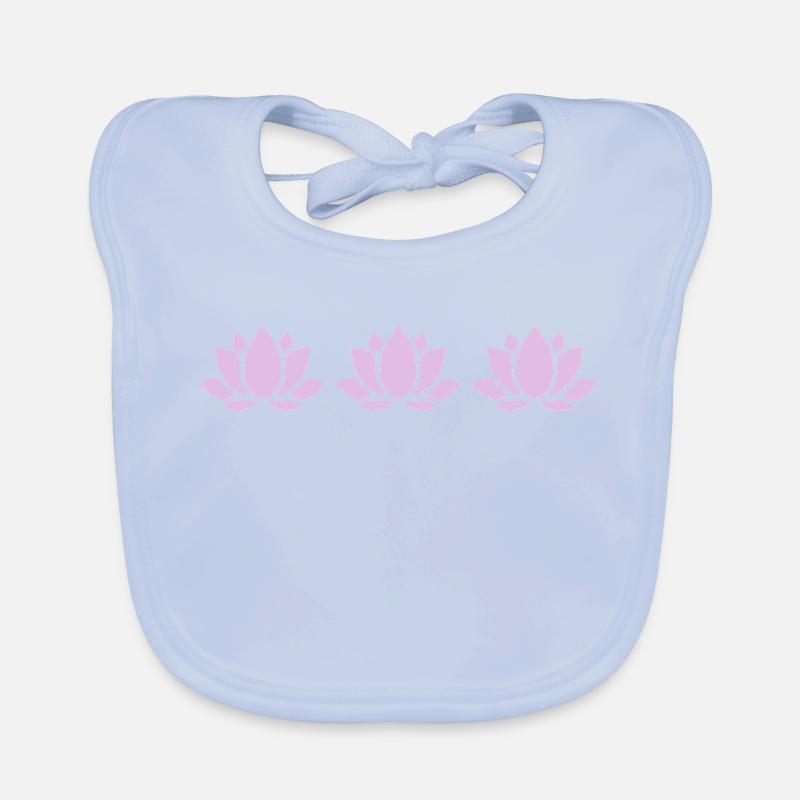 Fleur de lotus Fleur de lotus Fleur de lotus Fleur de violette Fleur de yoga Bavoir bio Bébé