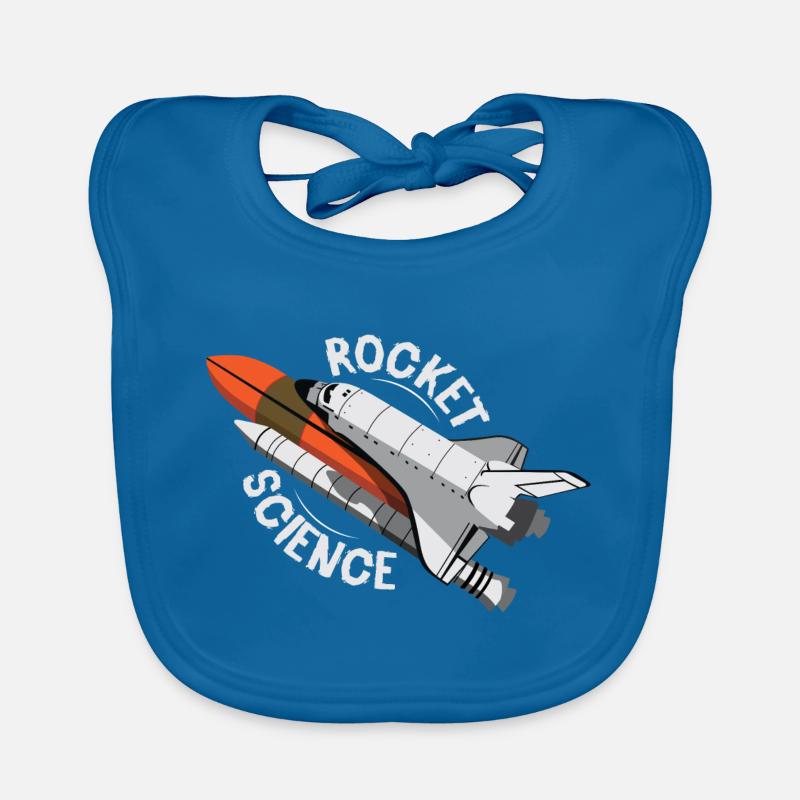 Rocket Science Space Shuttle Gift Organic Baby Bibs