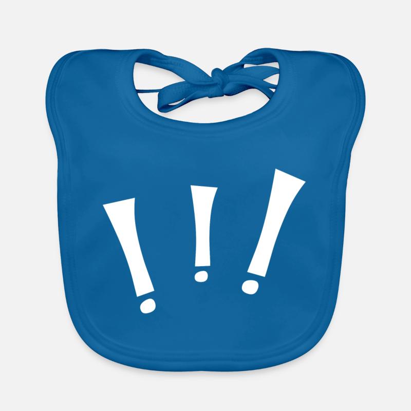 Trois points d’exclamation Bavoir bio Bébé