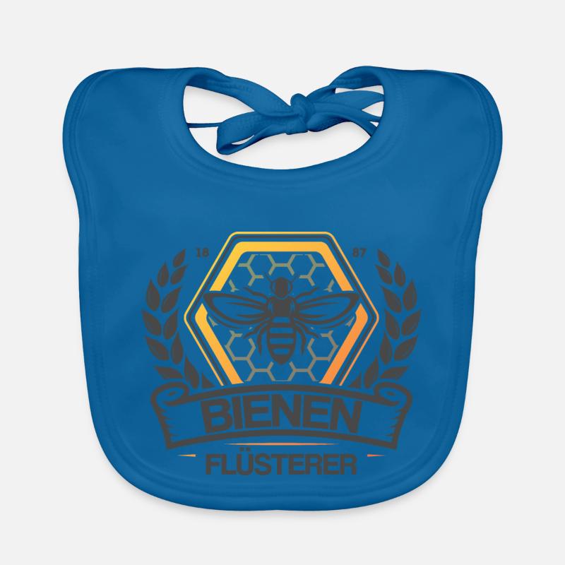 bienenflüsterer bienen spruch Baby Bio-Lätzchen