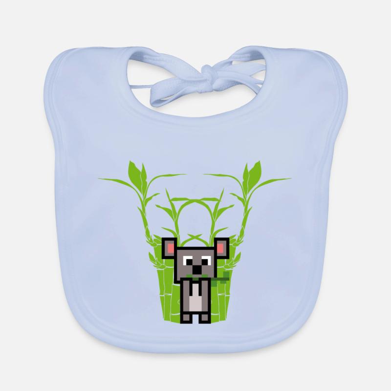 Koala eats Bamboo Organic Baby Bibs