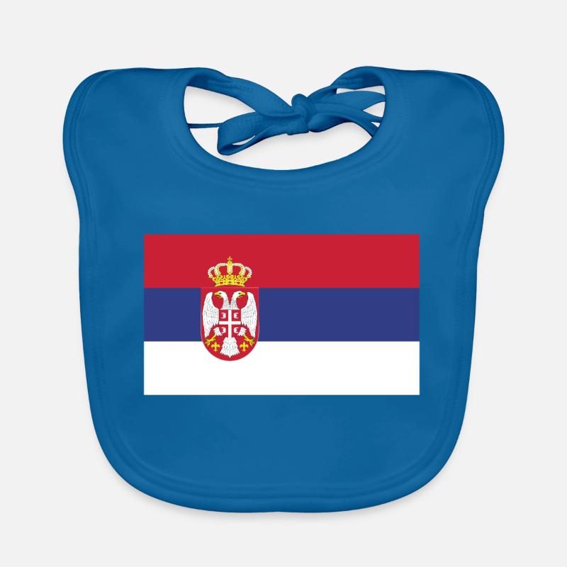 Drapeau de la Serbie Bavoir bio Bébé