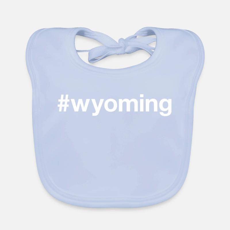 WYOMING State Hashtag Baby Bio-Lätzchen