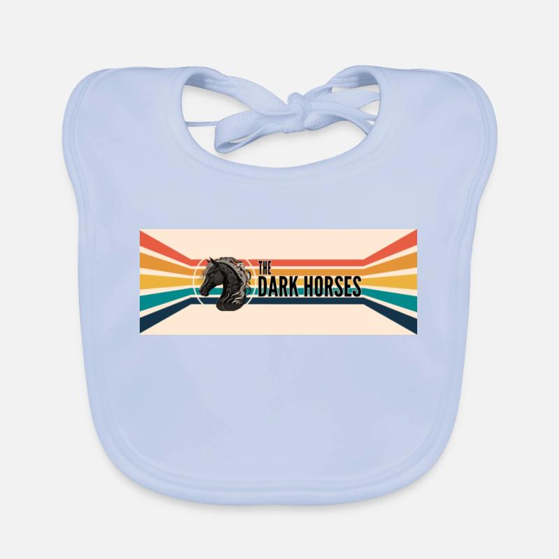 The Dark Horses Banner Logo Organic Baby Bibs