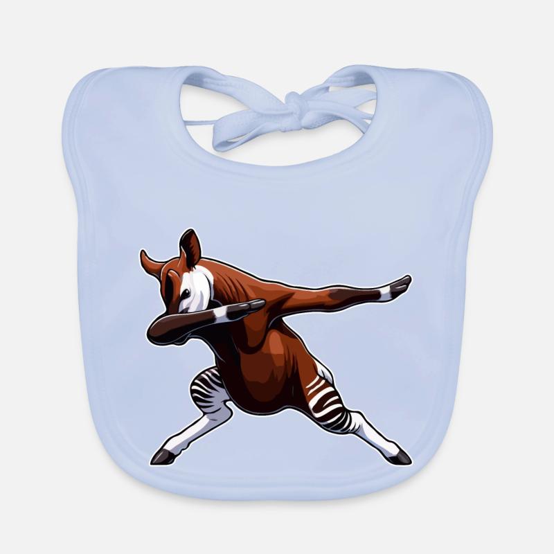 Okapi Tier Niedliches Okapi Baby Bio-Lätzchen