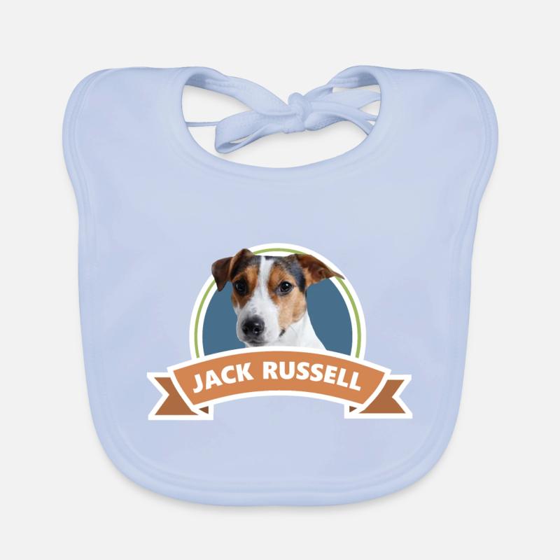 Jack Russel, Hund, Geschenkidee Baby Bio-Lätzchen