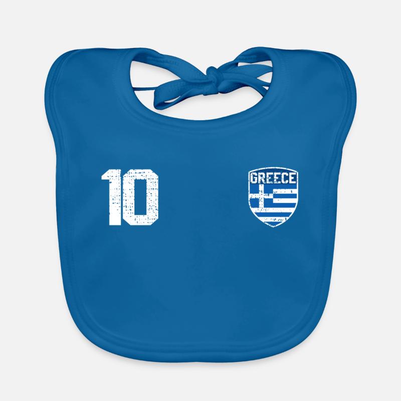 Greece jersey Organic Baby Bibs