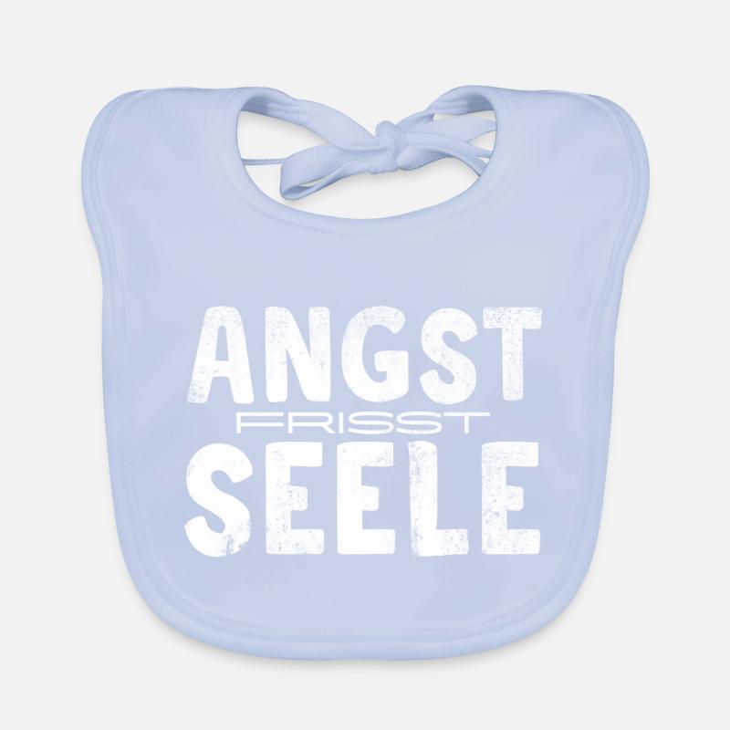 Fear eats up the soul Organic Baby Bibs