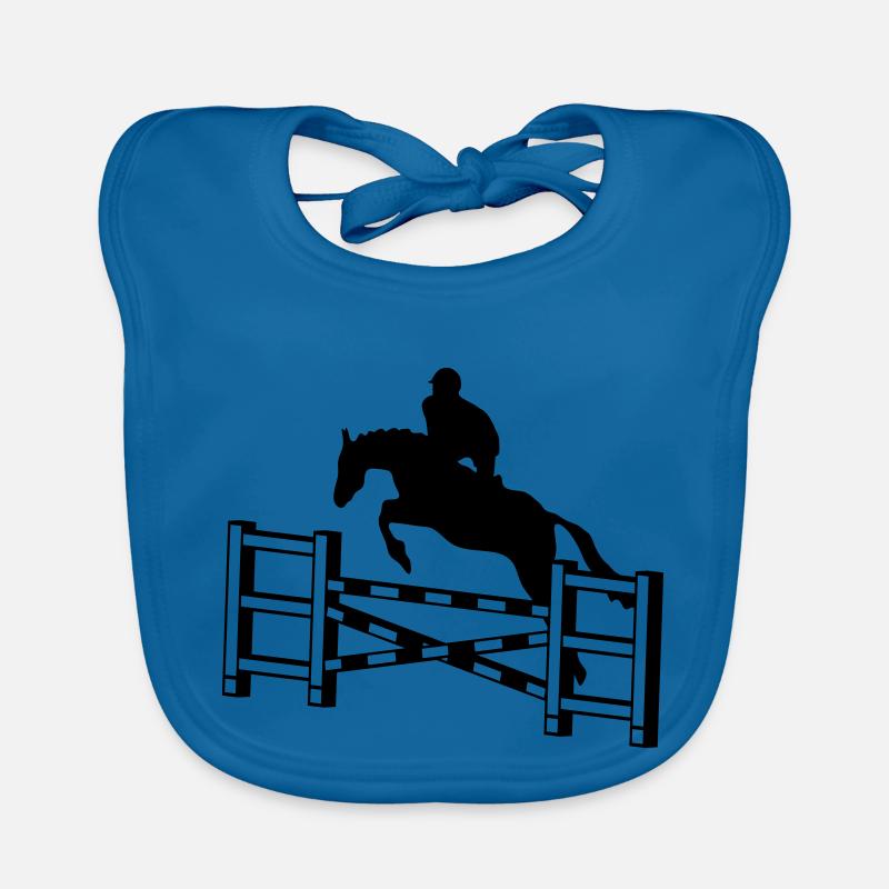 Pferd springend Hindernisses_c1 Baby Bio-Lätzchen