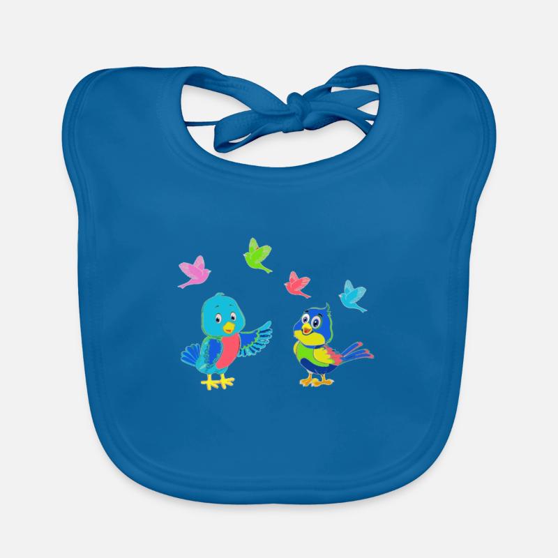 Birds are cheeping Organic Baby Bibs